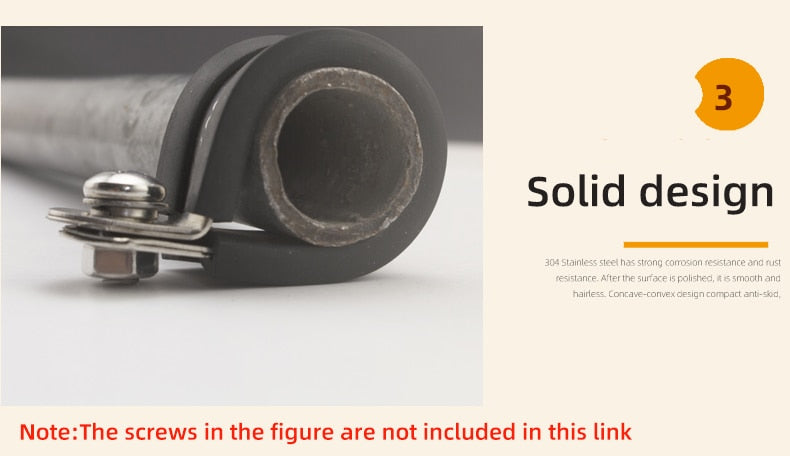 304 stainless steel Rubber Lined P Clips R-type pipe clampCable Mounting Hose Pipe  Clamp hose clamp fixed clamp pipe bracket - KiwisLove