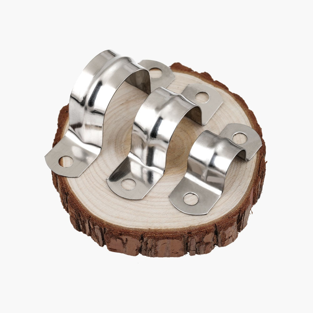 U Shape Clamps 304 Stainless Steel Tube Clip Water Pipe Saddle Clamps - KiwisLove