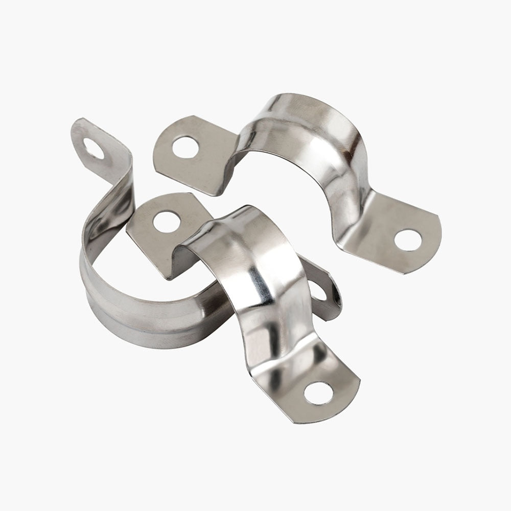U Shape Clamps 304 Stainless Steel Tube Clip Water Pipe Saddle Clamps - KiwisLove