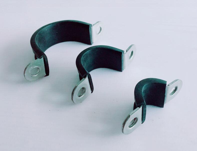 5pcs  rubber clamping 304 stainless steel Saddle hose clamp U Pipe antirust - KiwisLove