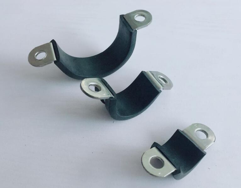 5pcs  rubber clamping 304 stainless steel Saddle hose clamp U Pipe antirust - KiwisLove