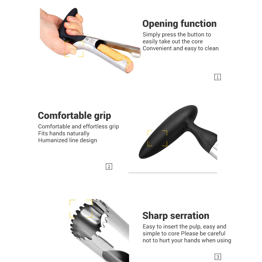 Apple Corer  Pear Fruit Vegetable Tools Core Seed Remover - KiwisLove