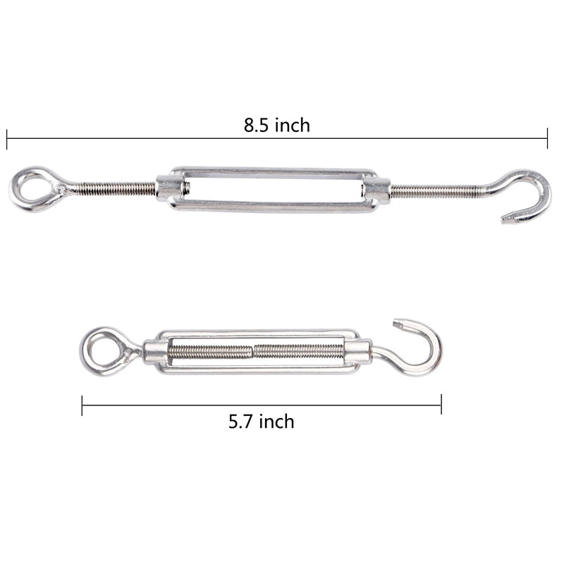 6 pcs M6 Turnbuckles + 12 pcs M3 Clips + 10 pcs M3 Thimble - KiwisLove