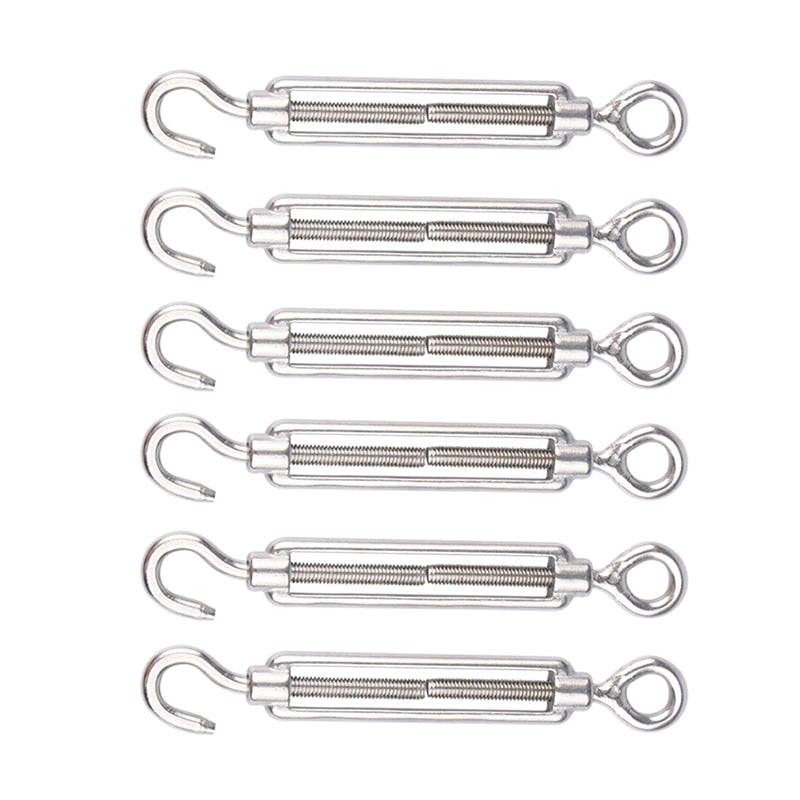6 pcs M6 Turnbuckles + 12 pcs M3 Clips + 10 pcs M3 Thimble - KiwisLove