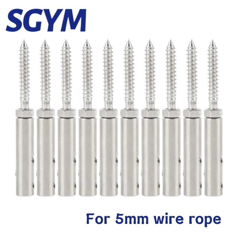 10pcs  Swage Lag Screws  with Hexagon Grub Screw Bolts buckle - KiwisLove