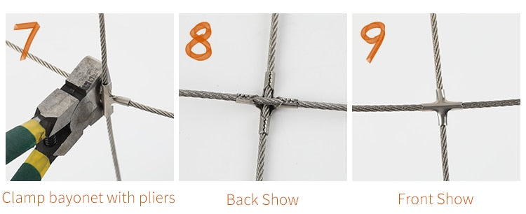 100pcs Cross Clip Network Buckle 304 Stainless Steel - KiwisLove