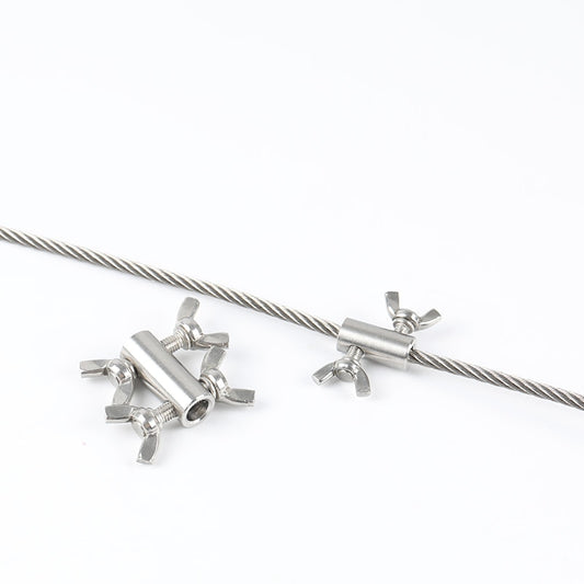 2pcs 304 stainless steel rope  fasteners butterfly buckle - KiwisLove