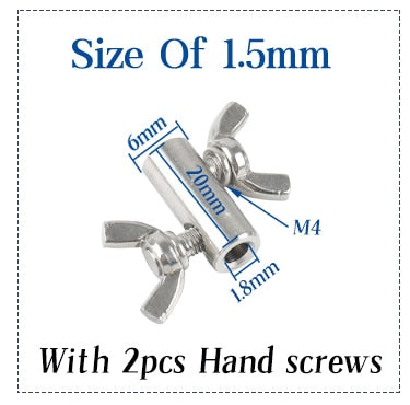 2pcs 304 stainless steel rope  fasteners butterfly buckle - KiwisLove