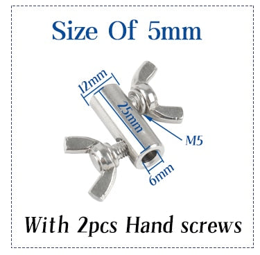 2pcs 304 stainless steel rope  fasteners butterfly buckle - KiwisLove