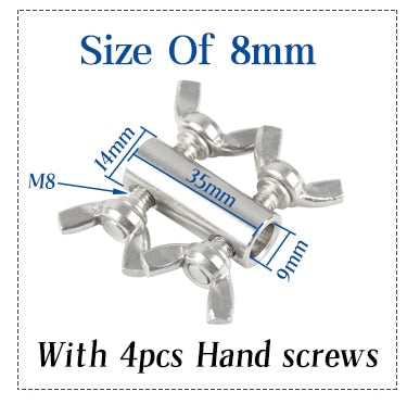 2pcs 304 stainless steel rope  fasteners butterfly buckle - KiwisLove