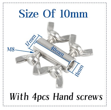 2pcs 304 stainless steel rope  fasteners butterfly buckle - KiwisLove