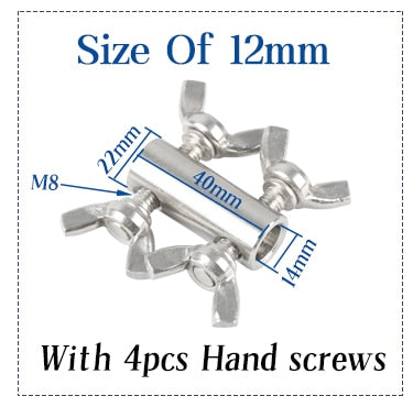 2pcs 304 stainless steel rope  fasteners butterfly buckle - KiwisLove