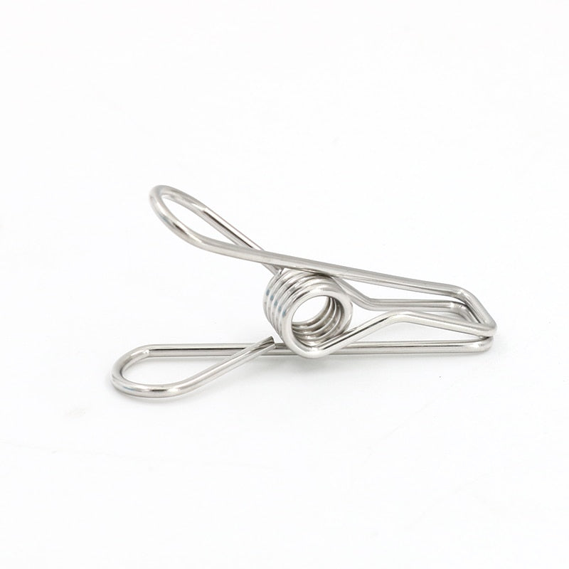 20PCS 304 Stainless Steel Clip Strong Large Windproof - KiwisLove