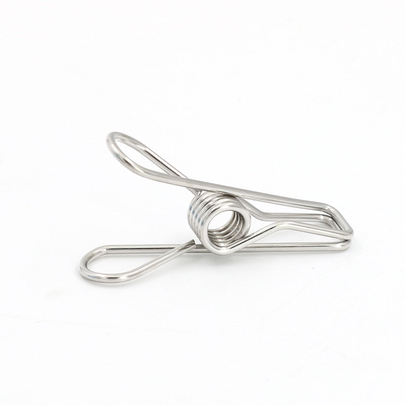 10PCS 304 Stainless Steel Clip Strong Large Windproof - KiwisLove