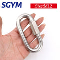 ss316  Screw Lock Carabiner Quick Links Safety Snap Hook  Buckle - KiwisLove