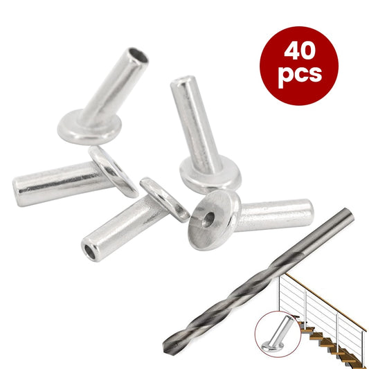 40pcs T316 Marine Grade 30 Degree Angle Beveled Protector Sleeves - KiwisLove