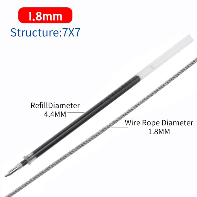 304 Stainless Steel Wire Rope Soft  Cable  Rustproof - KiwisLove