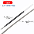 304 Stainless Steel Wire Rope Soft  Cable  Rustproof - KiwisLove