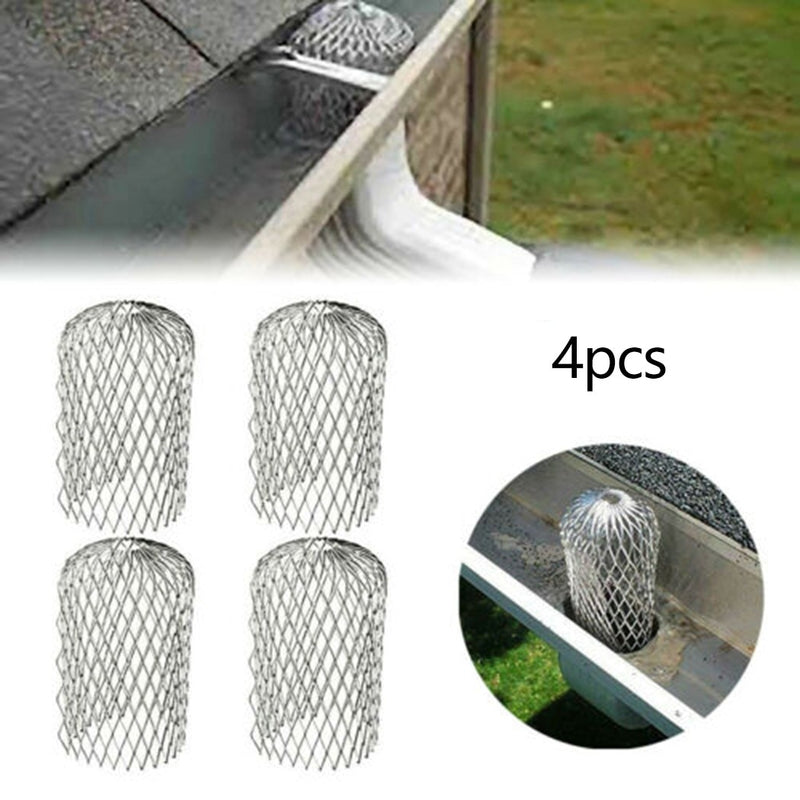 4Pcs Metal Mesh Roof Gutter Filters Aluminum Gutter Guard - KiwisLove