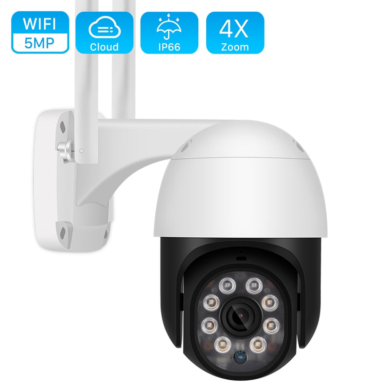 PTZ WIFI IP Camera Outdoor 4X Digital Zoom Wireless - KiwisLove