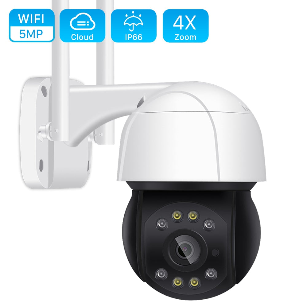 PTZ Wifi Camera Outdoor 4X  Zoom Ai Human Detection - KiwisLove