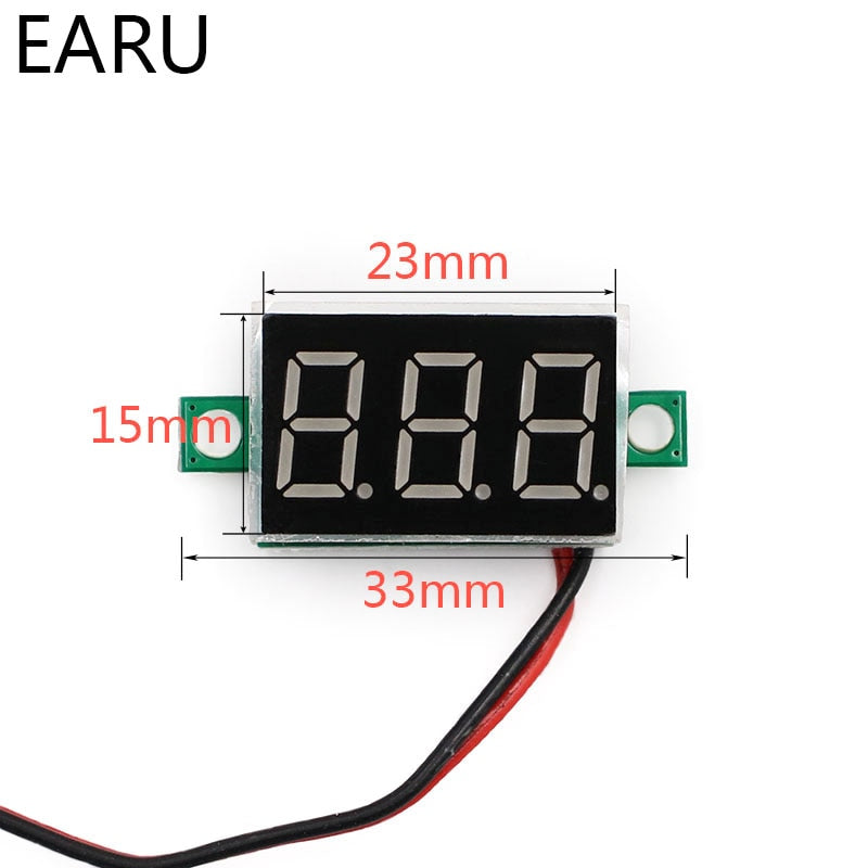 Digital Voltmeter Tester Voltage Panel Meter Electromobile Motorcycle Car - KiwisLove