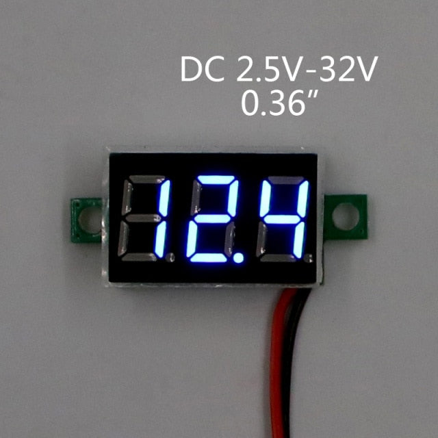 Digital Voltmeter Tester Voltage Panel Meter Electromobile Motorcycle Car - KiwisLove