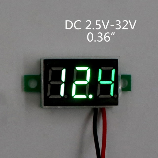 Digital Voltmeter Tester Voltage Panel Meter Electromobile Motorcycle Car - KiwisLove