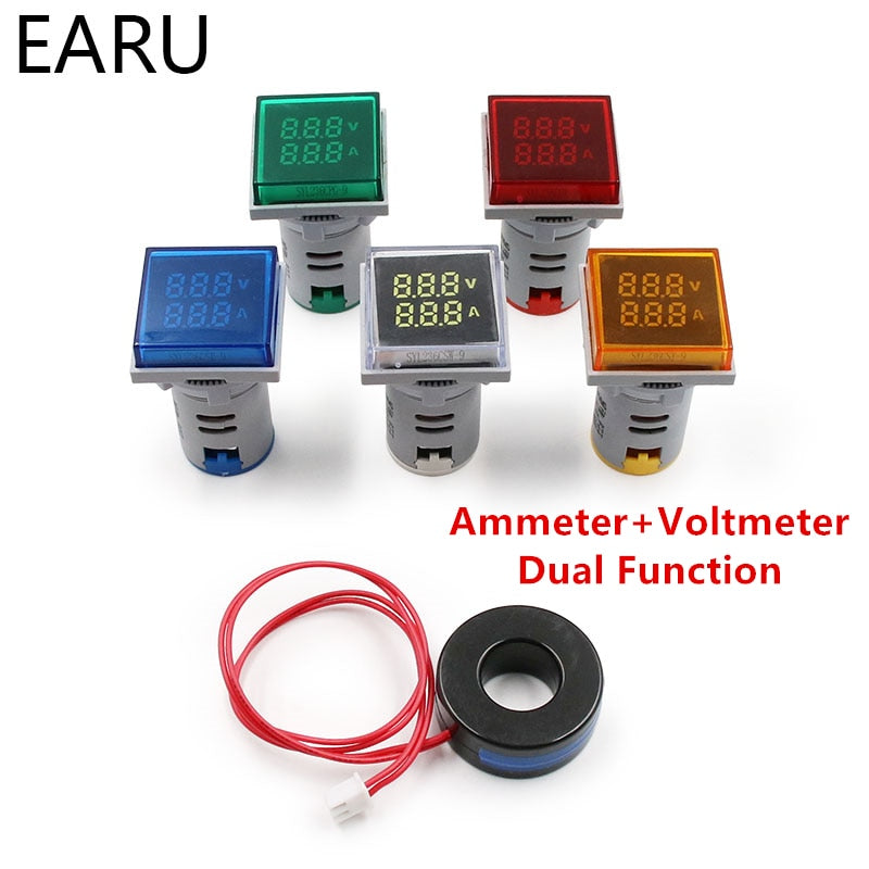 Digital Voltmeter Ammeter Amp Current Hertz HZ Voltage Meter - KiwisLove
