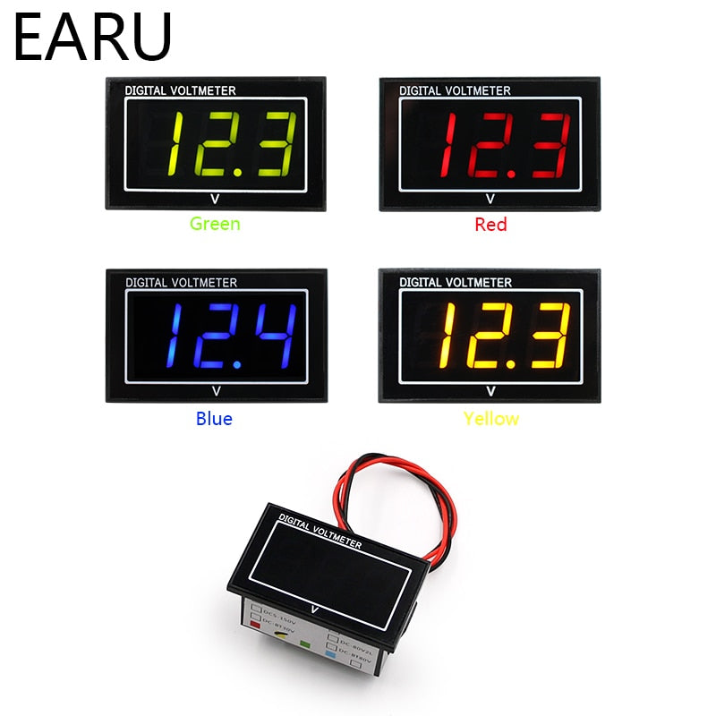 LED Mini Digital Voltage Meter Gauge Display  Car Boat Motorcycle - KiwisLove