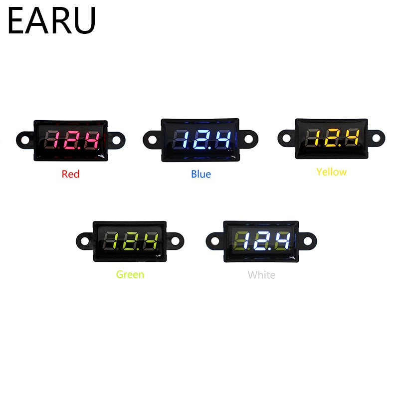 Car Boat LED Display Module Voltmeter Voltage Tester Panel Meter Gauge Motorcycle - KiwisLove
