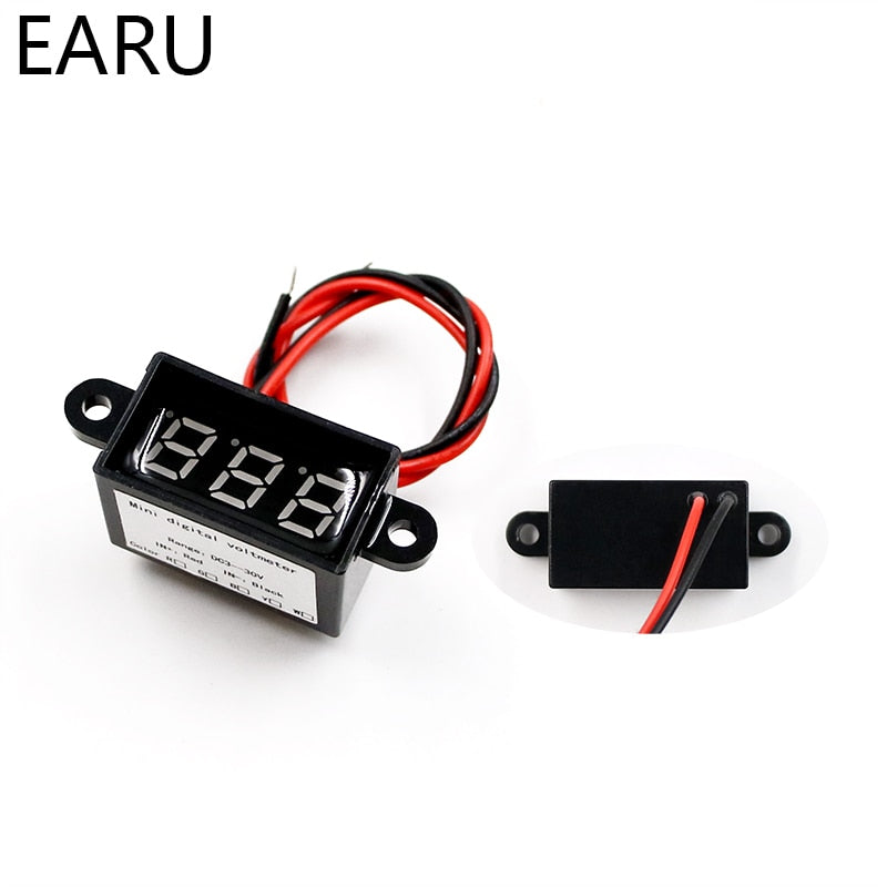 Car Boat LED Display Module Voltmeter Voltage Tester Panel Meter Gauge Motorcycle - KiwisLove