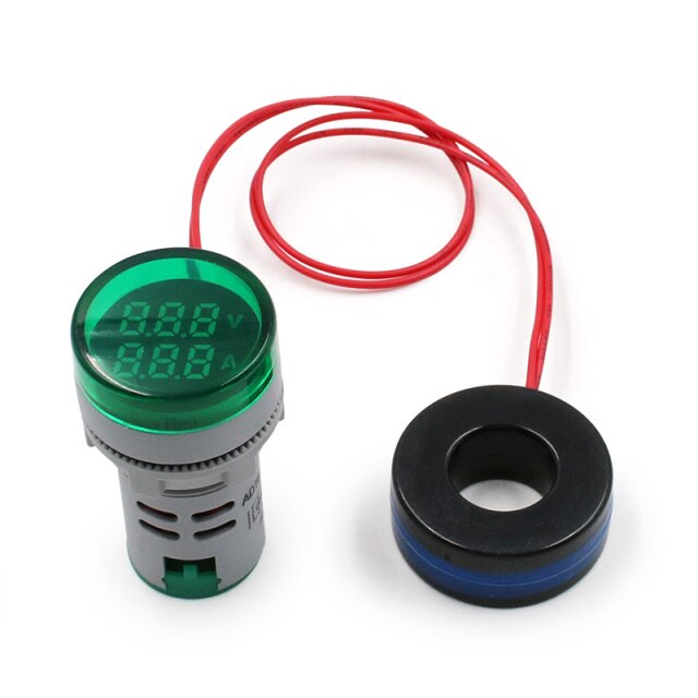 Mini Digital Voltmeter Ammeter 22mm 0-100A Amp Volt Voltage Tester Meter - KiwisLove