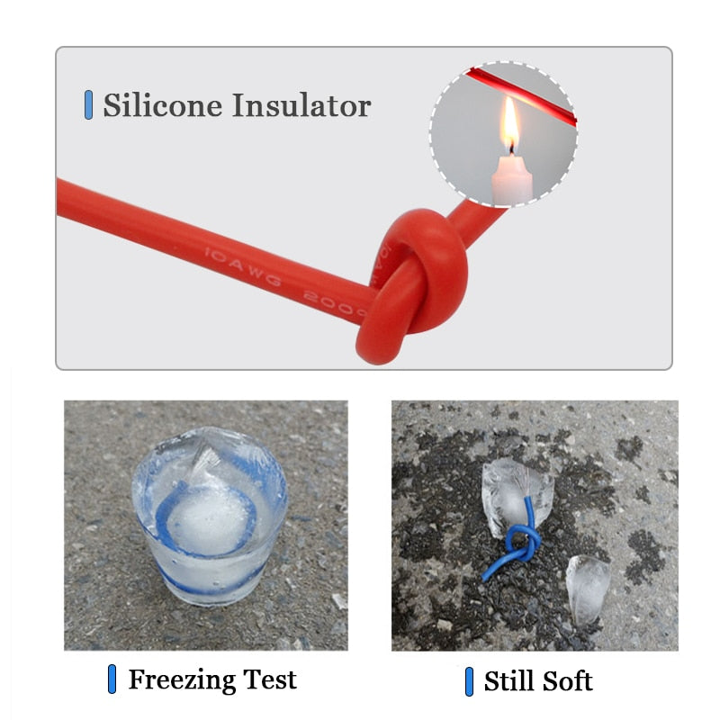 10M Heat-resistant Soft Electrical Silicone Wire Cable - KiwisLove