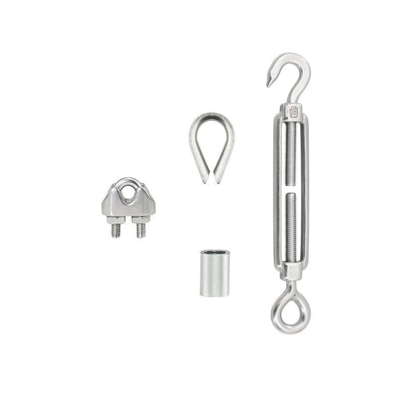 Turnbuckle Tension Tensioner Strainer  Clips Set - KiwisLove