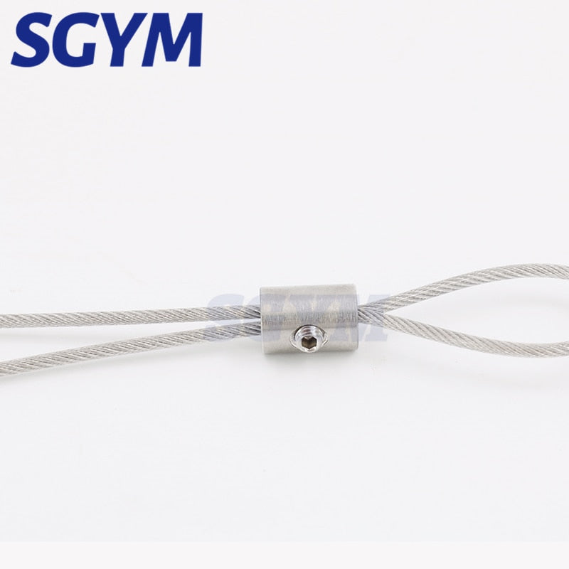 5m Wire Rope + 4 Pcs handscrew Clamps 304 stainless steel - KiwisLove