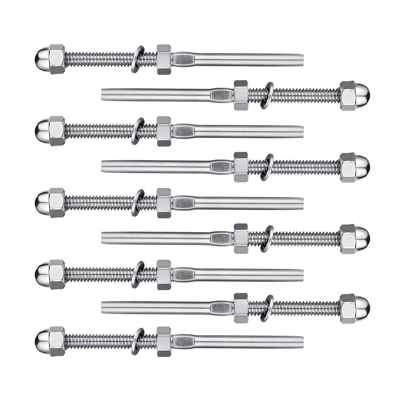 Cable Railing Hardware Swage Stud Tension End Fitting Terminal  T316 - KiwisLove