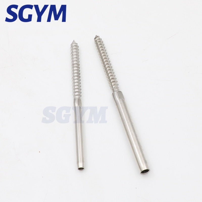 Swage Lag Screws Cable Railing Stair Deck Wood Post Balusters - KiwisLove