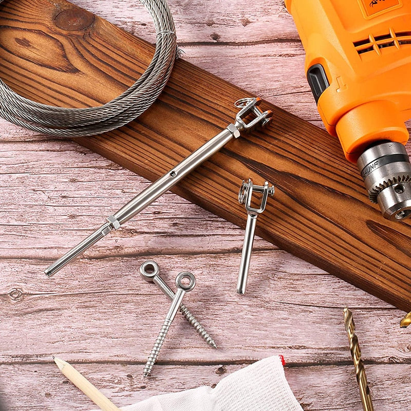 5 Sets Stainless Steel Cable Railing Kits - KiwisLove