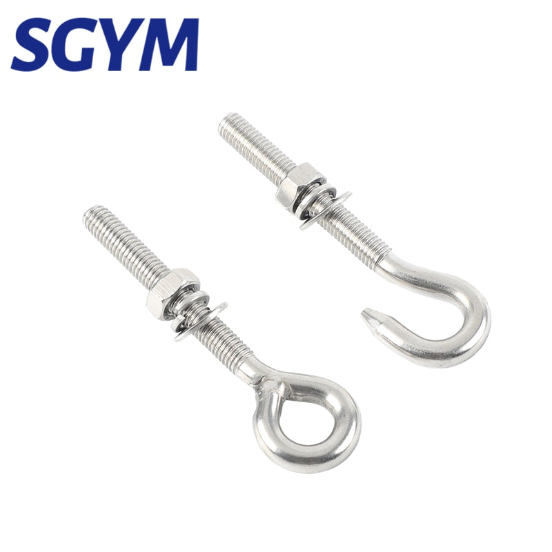 304 Stainless Steel Sheep Eye screw Bolt Lifting Ring/Hook - KiwisLove