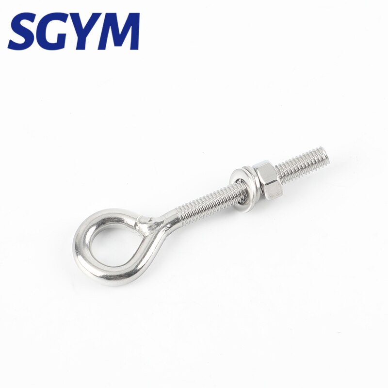 10 PCS 304 Stainless Steel Sheep Eye screw Bolt Lifting Ring/Hook - KiwisLove