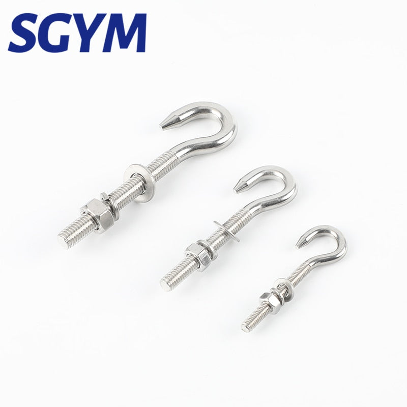 10 PCS 304 Stainless Steel Sheep Eye screw Bolt Lifting Ring/Hook - KiwisLove