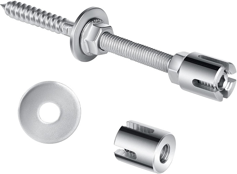 Stainless Steel Wire Cable Trellis System Hub Bracket Kit NZ Stock - KiwisLove