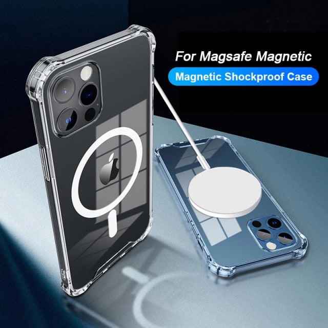Para Iphone 11 Magsafe Magnetic Wireless Charging Case Funda
