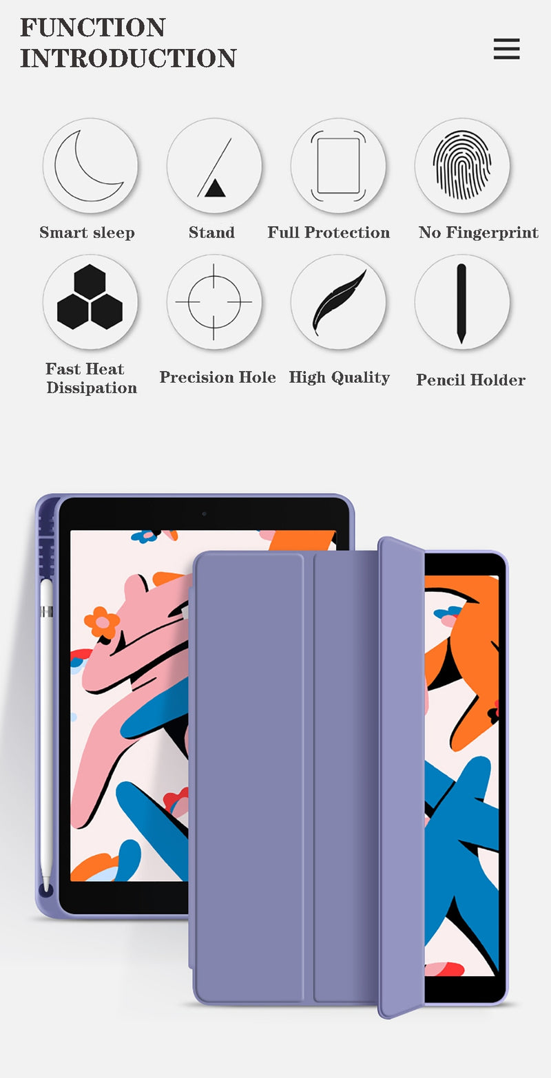 Pencil Case iPad 5th 6th Gen Mini 5 6 10.2 7th 8th 9th 2020 Air 4 10.9 - KiwisLove