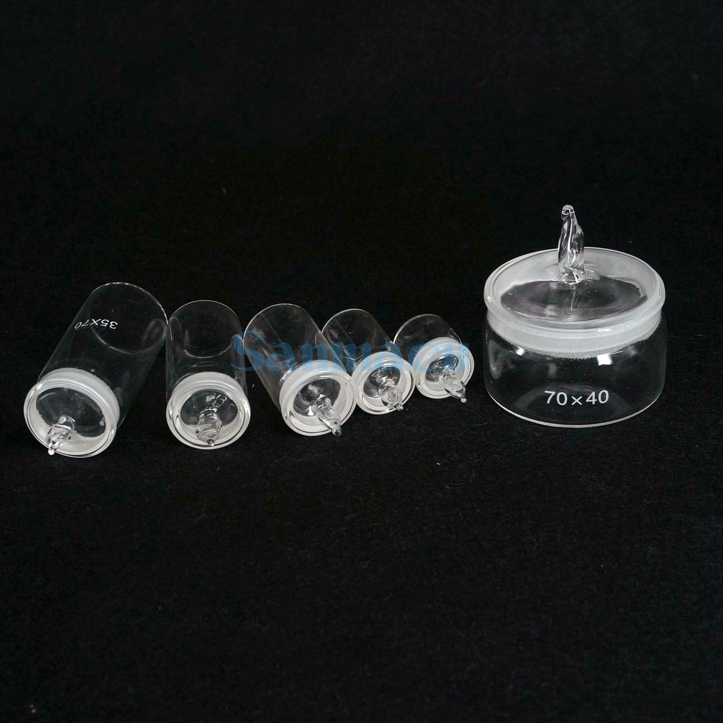 Lab Glass Weighting Bottle with Ground Glass Lid - KiwisLove