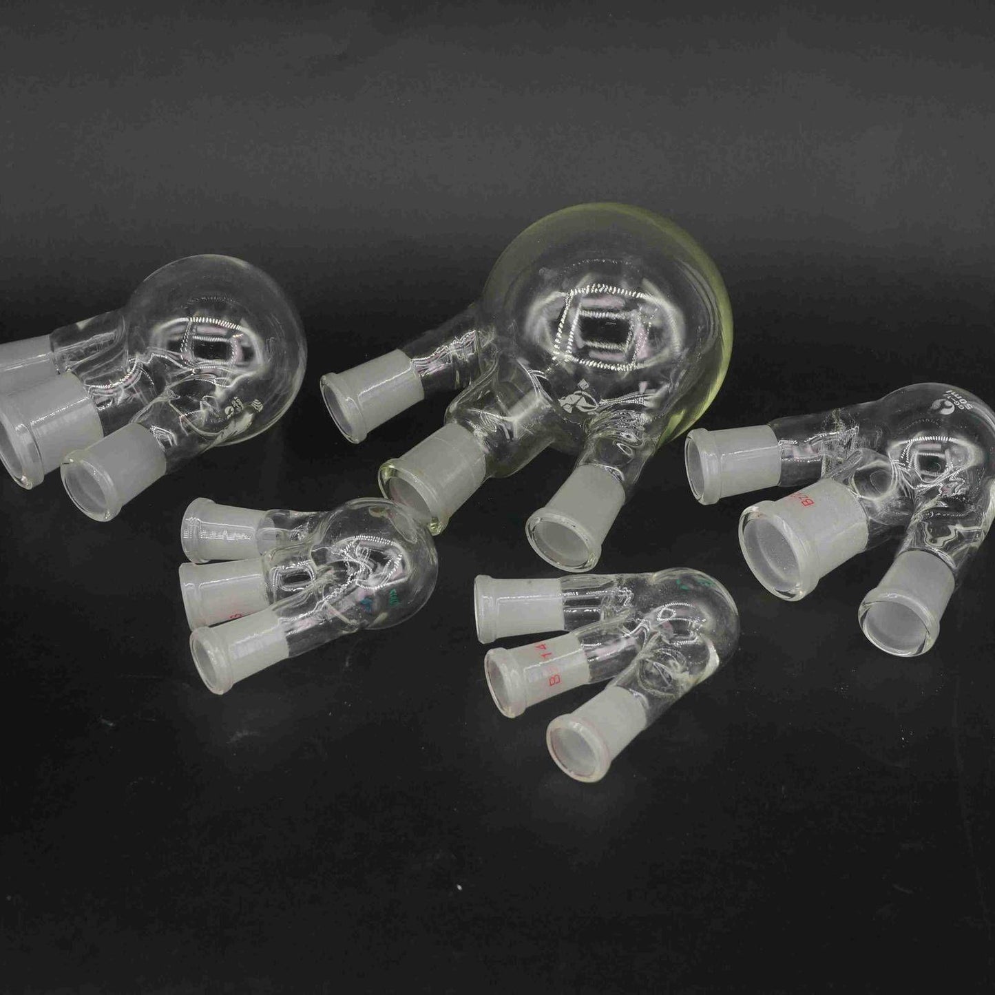 3 Necks Joint  GG17 Borosilicate Glass Flask Round Bottom - KiwisLove