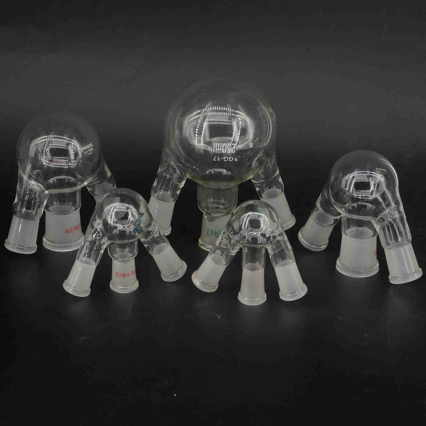 3 Necks Joint  GG17 Borosilicate Glass Flask Round Bottom - KiwisLove