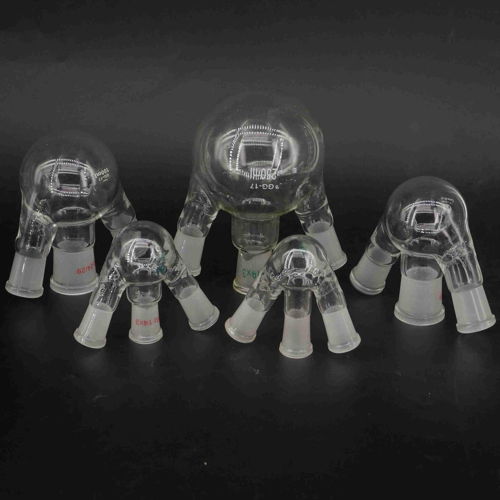 3 Necks Joint  GG17 Borosilicate Glass Flask Round Bottom - KiwisLove
