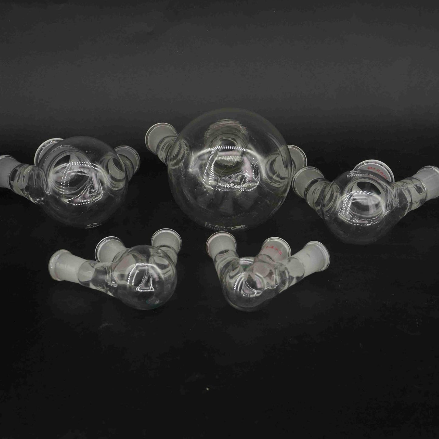 3 Necks Joint  GG17 Borosilicate Glass Flask Round Bottom - KiwisLove